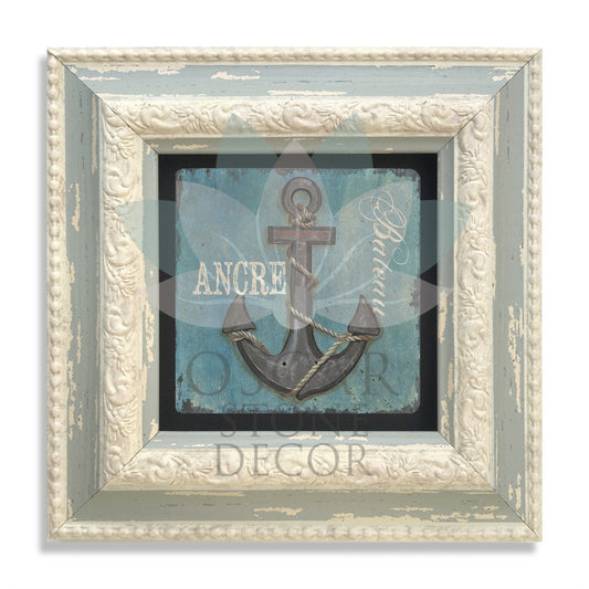 SINGLE FRAME NATURAL STONE WALL DECOR / CDD-10-094 (WALL DECOR)