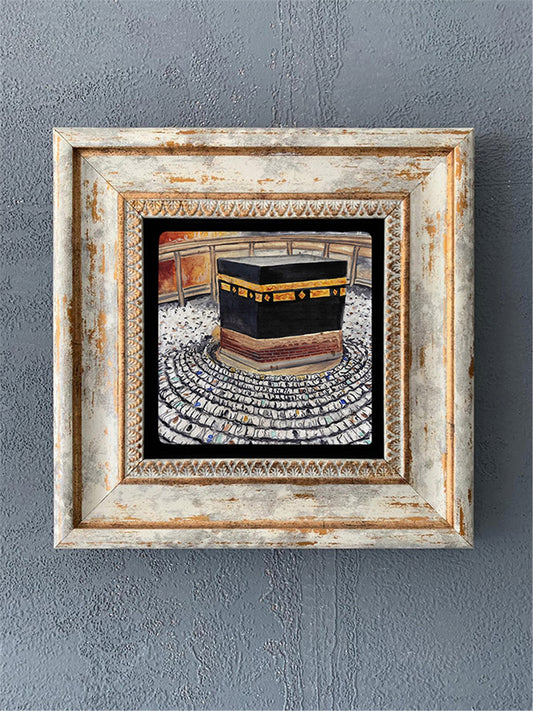SINGLE FRAME NATURAL STONE WALL DECOR / CDD1-40-518 (WALL DECOR)