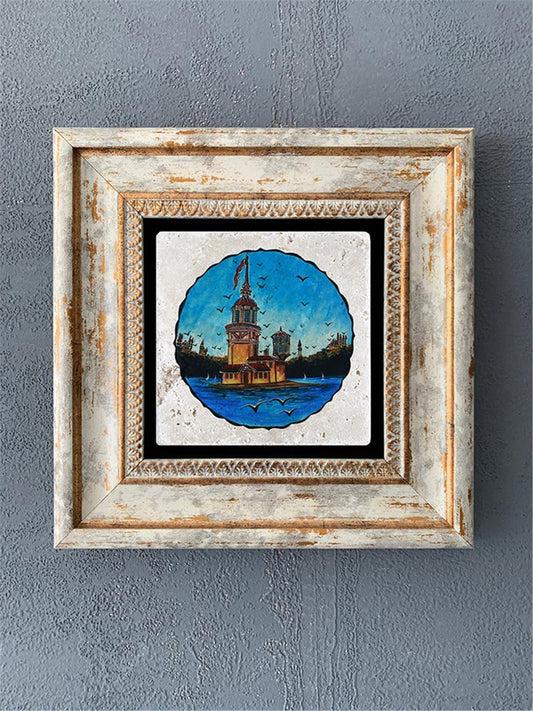 SINGLE FRAME NATURAL STONE WALL DECOR / CDD1-40-024 (WALL DECOR)