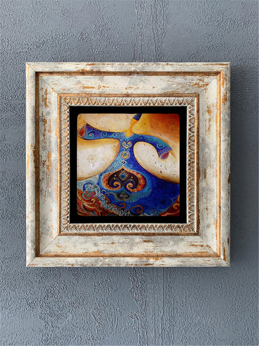 SINGLE FRAME NATURAL STONE WALL DECOR / CDD1-40-055 (WALL DECOR)