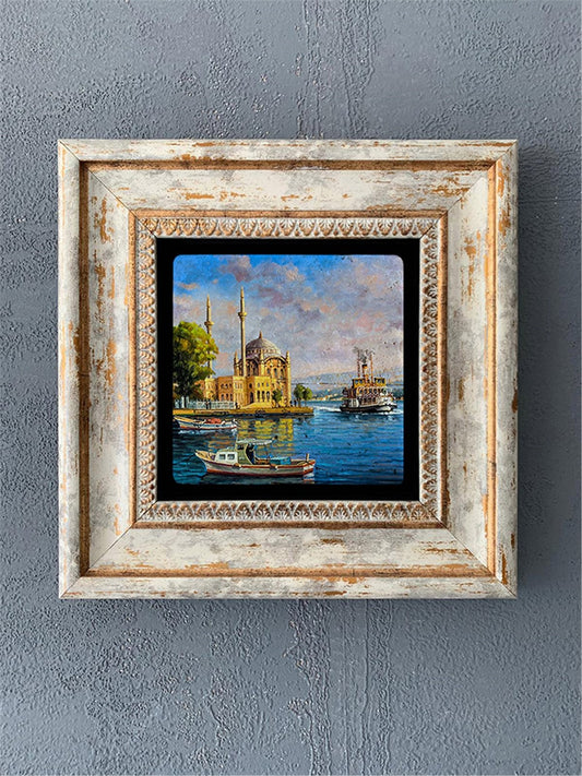 SINGLE FRAME NATURAL STONE WALL DECOR / CDD1-40-525 (WALL DECOR)