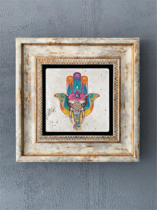 SINGLE FRAME NATURAL STONE WALL DECOR / CDD1-40-120 (WALL DECOR)
