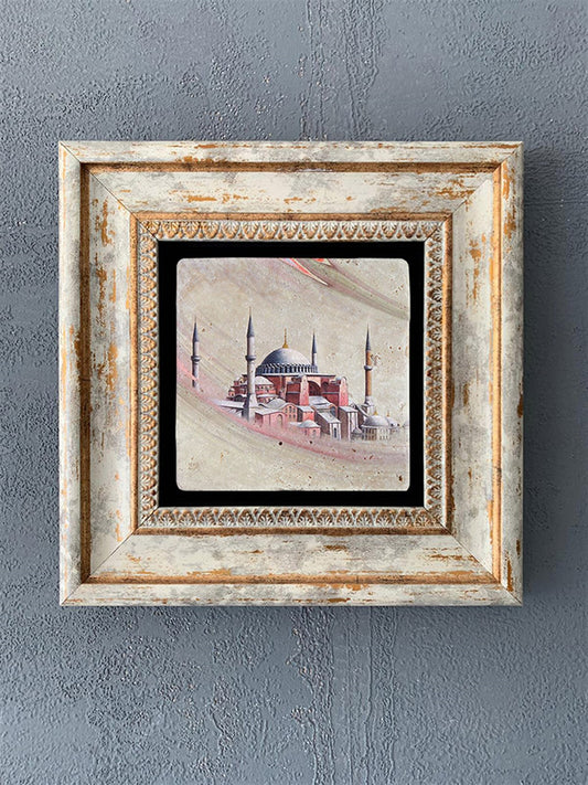 SINGLE FRAME NATURAL STONE WALL DECOR / CDD1-40-049 (WALL DECOR)