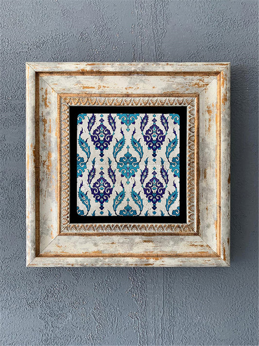 SINGLE FRAME NATURAL STONE WALL DECOR / CDD1-40-197 (WALL DECOR)