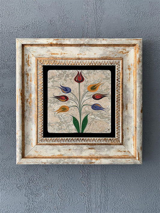 SINGLE FRAME NATURAL STONE WALL DECOR / CDD1-40-499 (WALL DECOR)