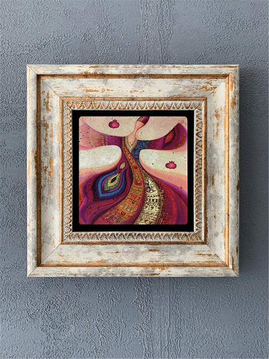 SINGLE FRAME NATURAL STONE WALL DECOR / CDD1-40-082 (WALL DECOR)