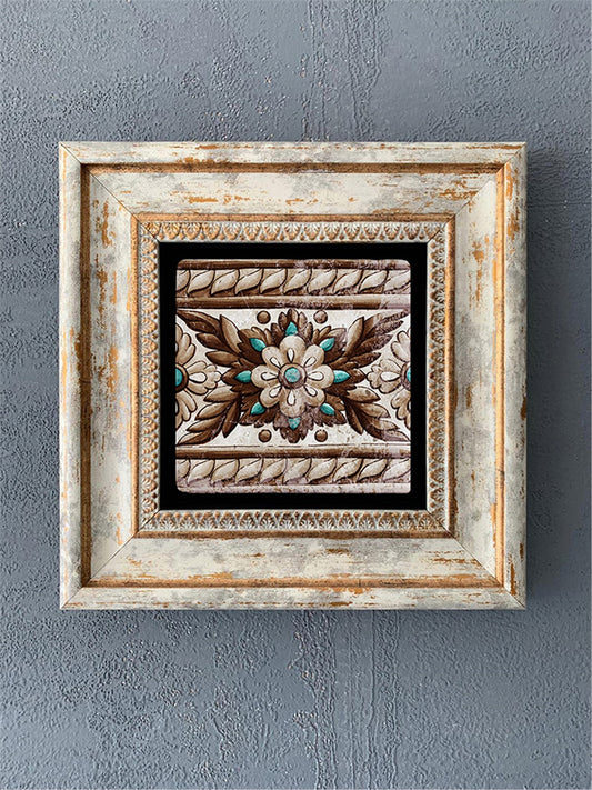 SINGLE FRAME NATURAL STONE WALL DECOR / CDD1-40-221 (WALL DECOR)