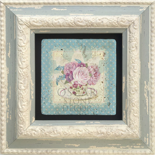 SINGLE FRAME NATURAL STONE WALL DECOR / CDD-10-042 (WALL DECOR)