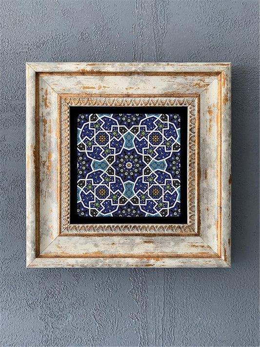 SINGLE FRAME NATURAL STONE WALL DECOR / CDD1-40-281 (WALL DECOR)