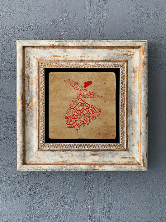 SINGLE FRAME NATURAL STONE WALL DECOR / CDD1-40-076 (WALL DECOR)