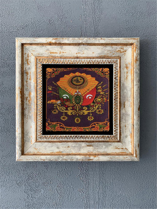 SINGLE FRAME NATURAL STONE WALL DECOR / CDD1-40-142 (WALL DECOR)