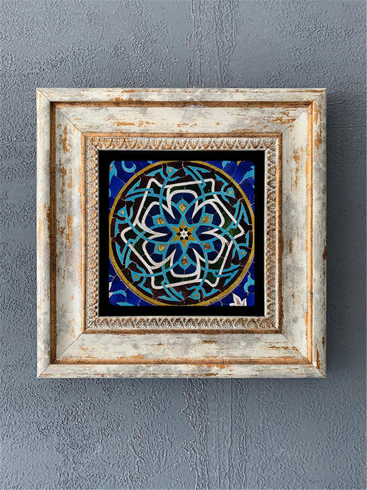 SINGLE FRAME NATURAL STONE WALL DECOR / CDD1-40-289 (WALL DECOR)