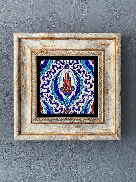 SINGLE FRAME NATURAL STONE WALL DECOR / CDD1-40-189 (WALL DECOR)