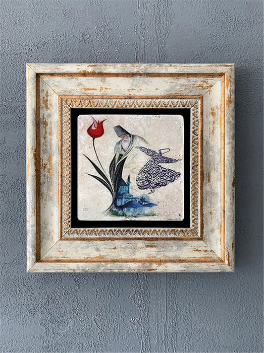 SINGLE FRAME NATURAL STONE WALL DECOR / CDD1-40-100 (WALL DECOR)