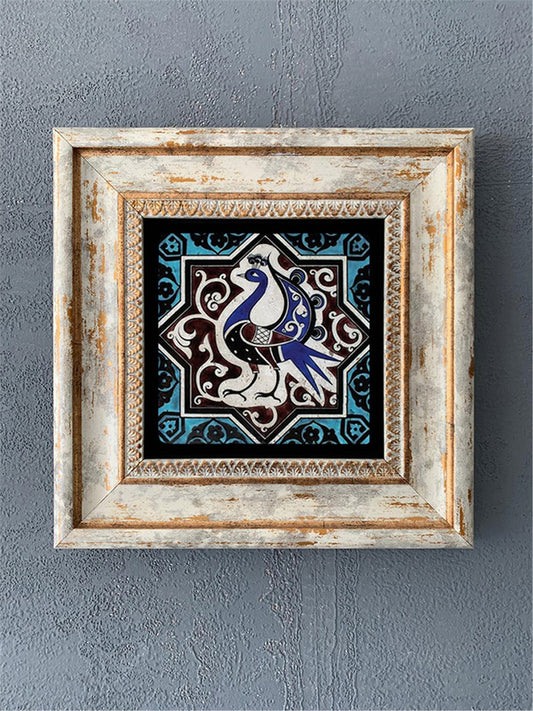 SINGLE FRAME NATURAL STONE WALL DECOR / CDD1-40-273 (WALL DECOR)