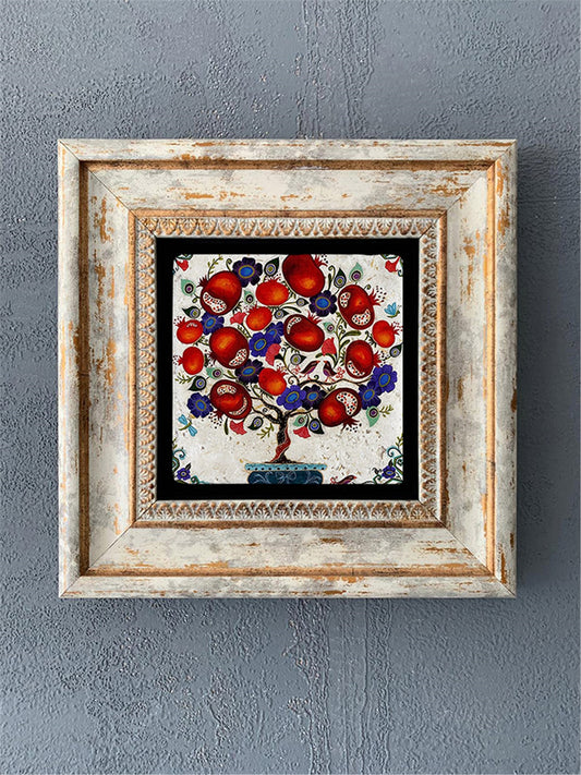 SINGLE FRAME NATURAL STONE WALL DECOR / CDD1-40-471 (WALL DECOR)