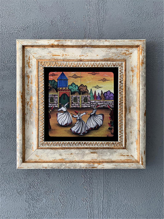 SINGLE FRAME NATURAL STONE WALL DECOR / CDD1-40-057 (WALL DECOR)