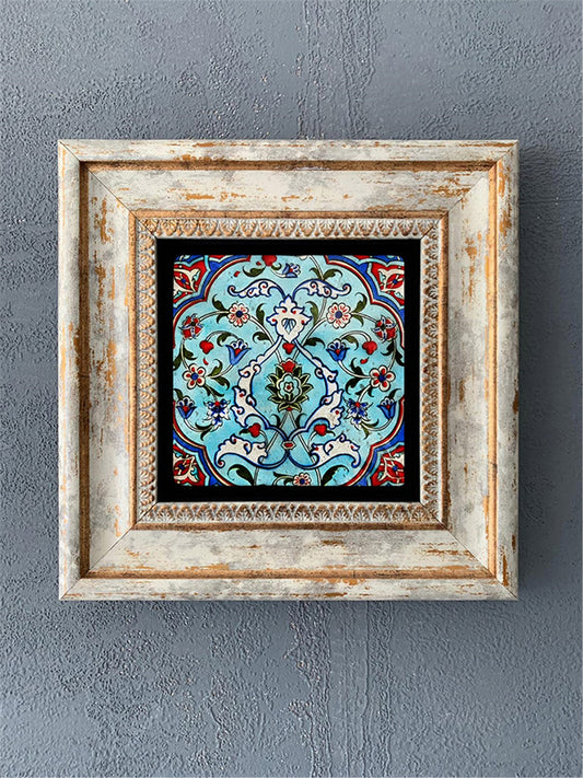 SINGLE FRAME NATURAL STONE WALL DECOR / CDD1-40-257 (WALL DECOR)