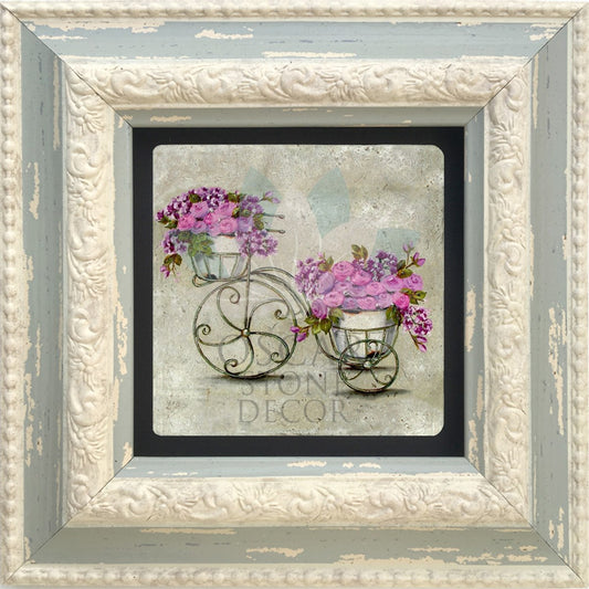 SINGLE FRAME NATURAL STONE WALL DECOR / CDD-10-015 (WALL DECOR)