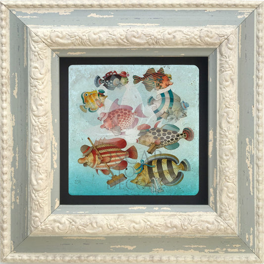 SINGLE FRAME NATURAL STONE WALL DECOR / CDD-10-020 (WALL DECOR)