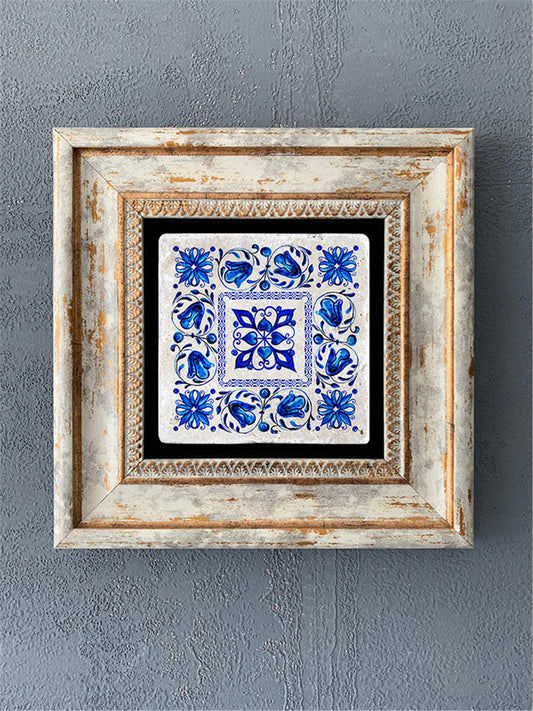 SINGLE FRAME NATURAL STONE WALL DECOR / CDD1-40-231 (WALL DECOR)