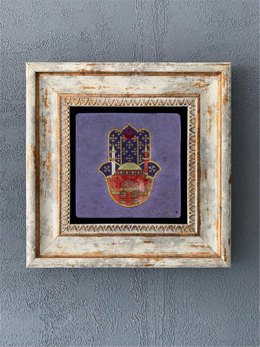 SINGLE FRAME NATURAL STONE WALL DECOR / CDD1-40-102 (WALL DECOR)