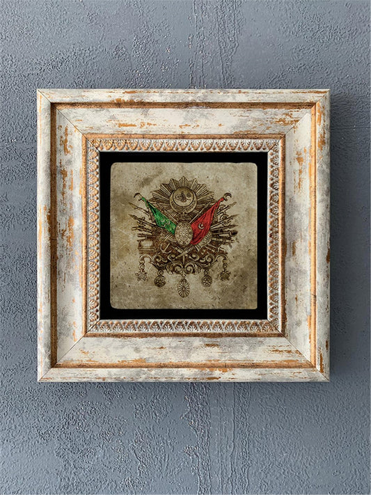 SINGLE FRAME NATURAL STONE WALL DECOR / CDD1-40-143 (WALL DECOR)