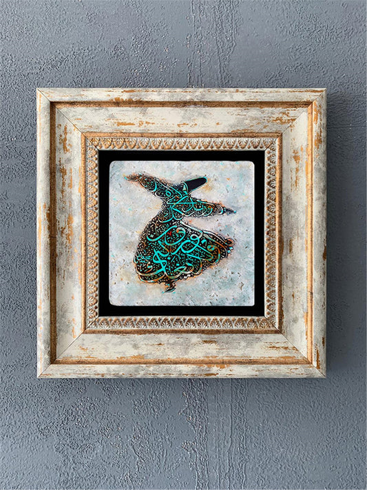 SINGLE FRAME NATURAL STONE WALL DECOR / CDD1-40-059 (WALL DECOR)