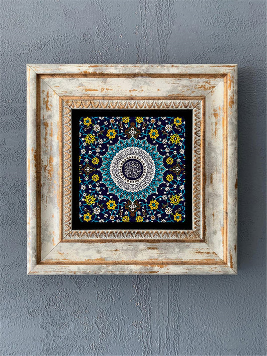 SINGLE FRAME NATURAL STONE WALL DECOR / CDD1-40-295 (WALL DECOR)