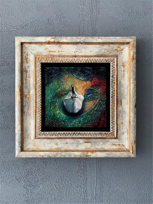 SINGLE FRAME NATURAL STONE WALL DECOR / CDD1-40-065 (WALL DECOR)