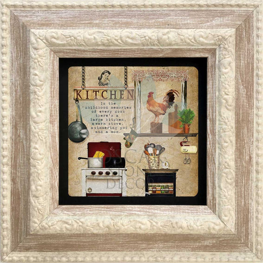 SINGLE FRAME NATURAL STONE WALL DECOR / CDD-20-083 (WALL DECOR)