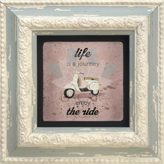 SINGLE FRAME NATURAL STONE WALL DECOR / CDD-10-092 (WALL DECOR)