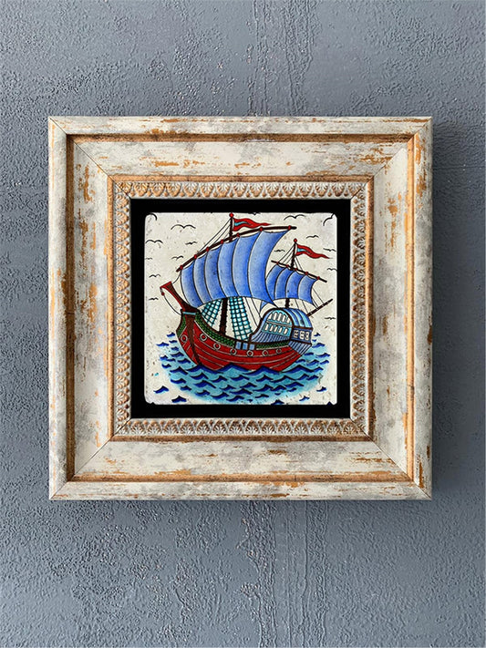 SINGLE FRAME NATURAL STONE WALL DECOR / CDD1-40-261 (WALL DECOR)