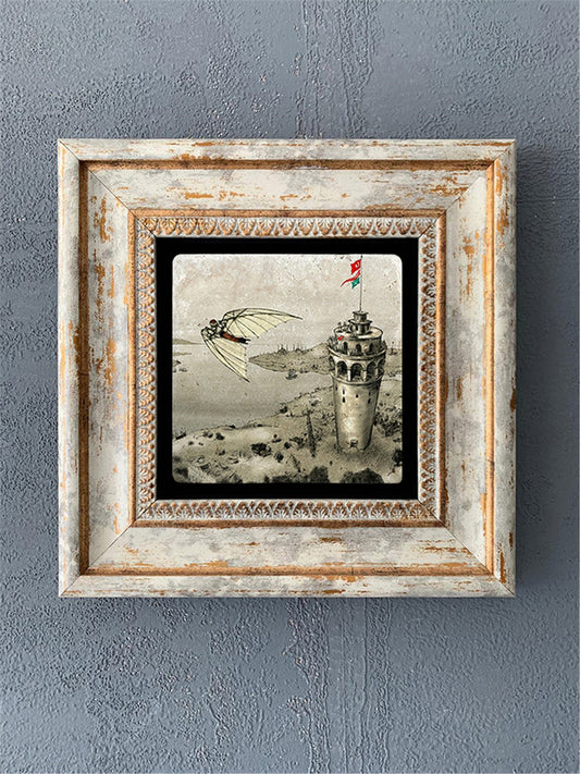 SINGLE FRAME NATURAL STONE WALL DECOR / CDD1-40-039 (WALL DECOR)