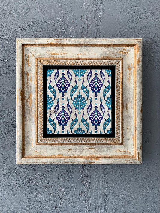 SINGLE FRAME NATURAL STONE WALL DECOR / CDD1-40-208 (WALL DECOR)