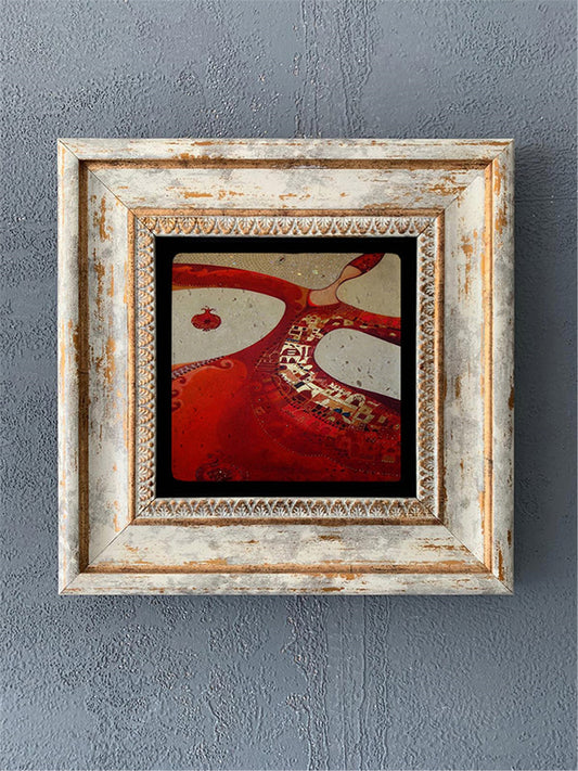 SINGLE FRAME NATURAL STONE WALL DECOR / CDD1-40-051 (WALL DECOR)