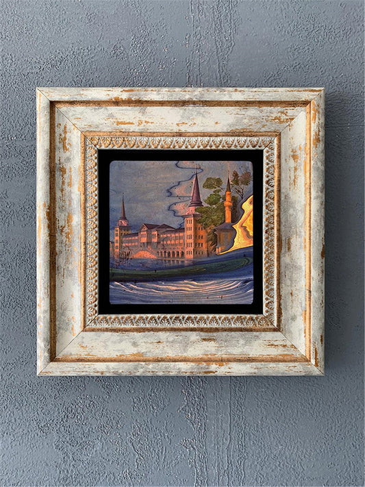 SINGLE FRAME NATURAL STONE WALL DECOR / CDD1-40-017 (WALL DECOR)