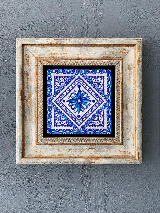 SINGLE FRAME NATURAL STONE WALL DECOR / CDD1-40-230 (WALL DECOR)