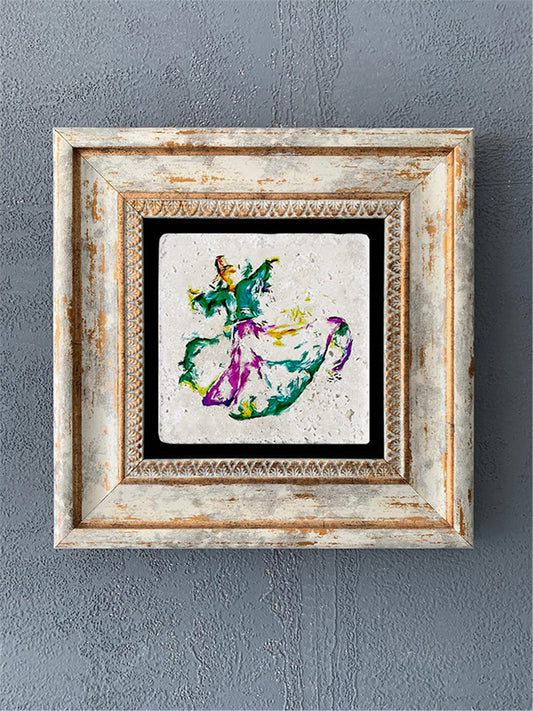 SINGLE FRAME NATURAL STONE WALL DECOR / CDD1-40-071 (WALL DECOR)