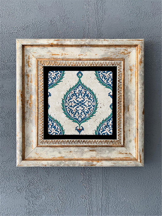 SINGLE FRAME NATURAL STONE WALL DECOR / CDD1-40-205 (WALL DECOR)