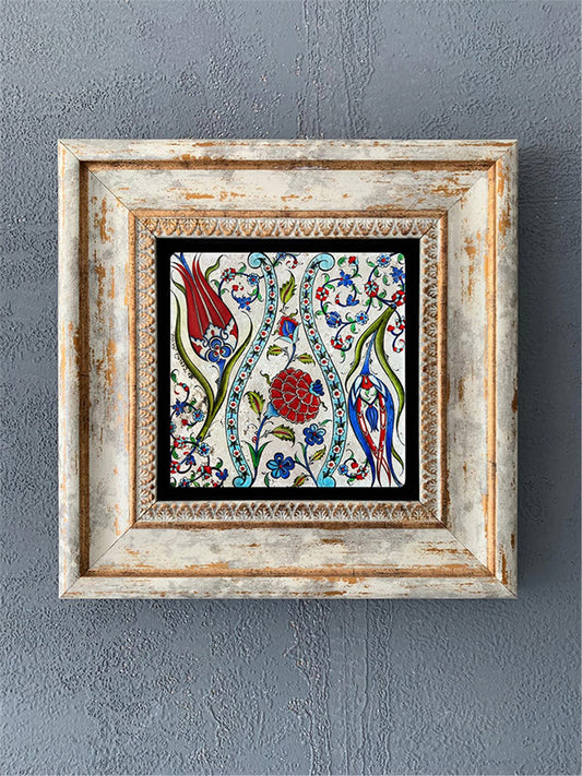 SINGLE FRAME NATURAL STONE WALL DECOR / CDD1-40-272 (WALL DECOR)
