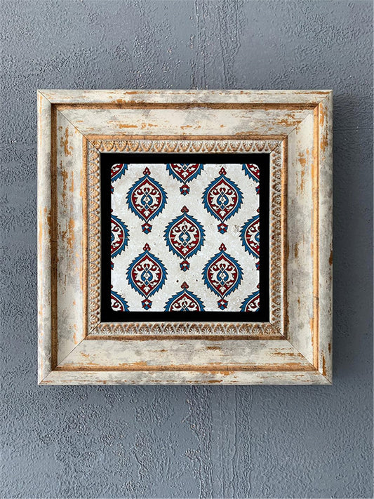 SINGLE FRAME NATURAL STONE WALL DECOR / CDD1-40-187 (WALL DECOR)