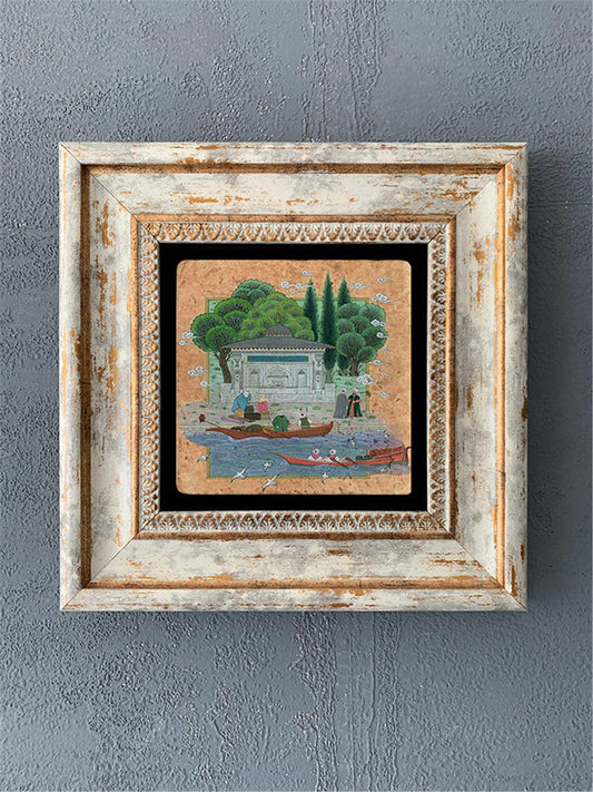 SINGLE FRAME NATURAL STONE WALL DECOR / CDD1-40-033 (WALL DECOR)