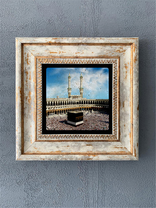 SINGLE FRAME NATURAL STONE WALL DECOR / CDD1-40-522 (WALL DECOR)