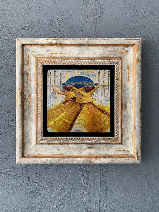 SINGLE FRAME NATURAL STONE WALL DECOR / CDD1-40-095 (WALL DECOR)