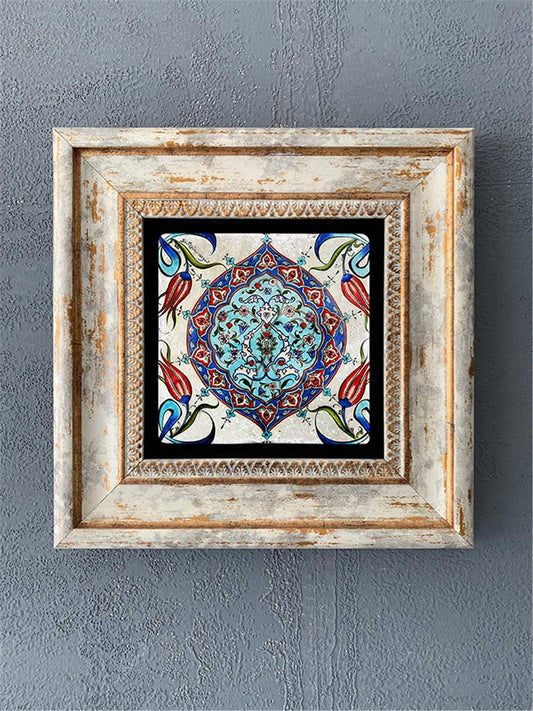SINGLE FRAME NATURAL STONE WALL DECOR / CDD1-40-259 (WALL DECOR)