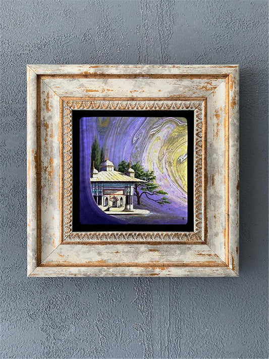 SINGLE FRAME NATURAL STONE WALL DECOR / CDD1-40-520 (WALL DECOR)
