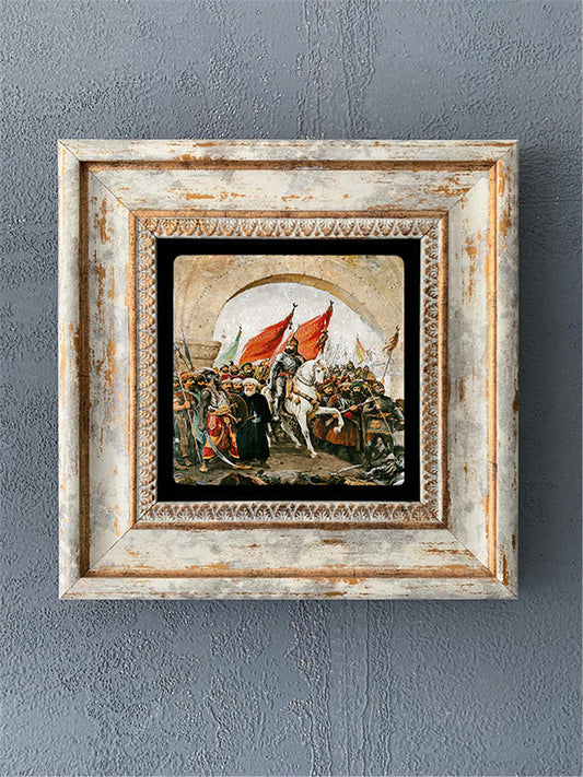 SINGLE FRAME NATURAL STONE WALL DECOR / CDD1-40-141 (WALL DECOR)