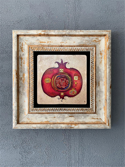 SINGLE FRAME NATURAL STONE WALL DECOR / CDD1-40-473 (WALL DECOR)