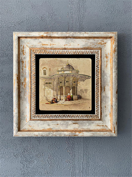 SINGLE FRAME NATURAL STONE WALL DECOR / CDD1-40-015 (WALL DECOR)